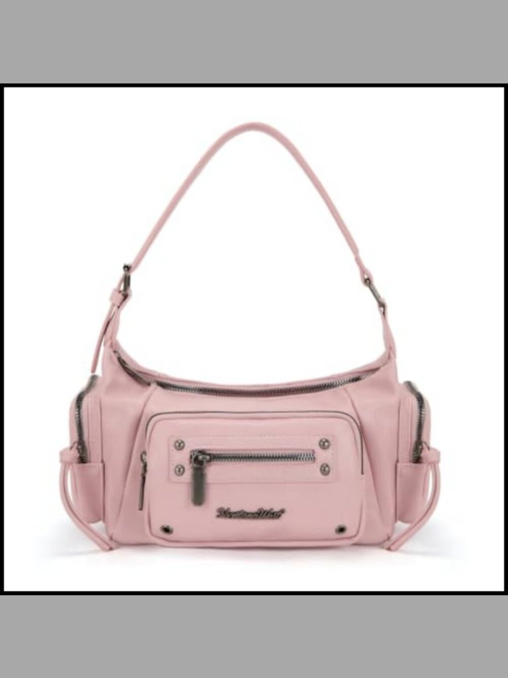 Y2K Punk Shoulder Bag Satchel Multi-Pocket Crossbody Purse